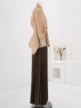 Truly Pleated Crepe Skirt & Cardigan Set